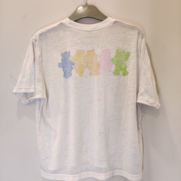 Care Bears Cropped Graphic Short Sleeve Shirt | Large | White - Picture 3 of 6